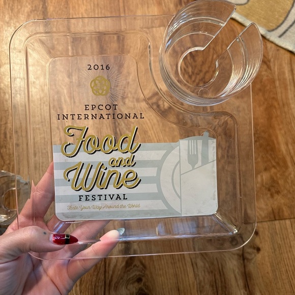 2016 Epcot Food & Wine Drink/Snack Appetizer Tray. EUC. - Picture 2 of 3